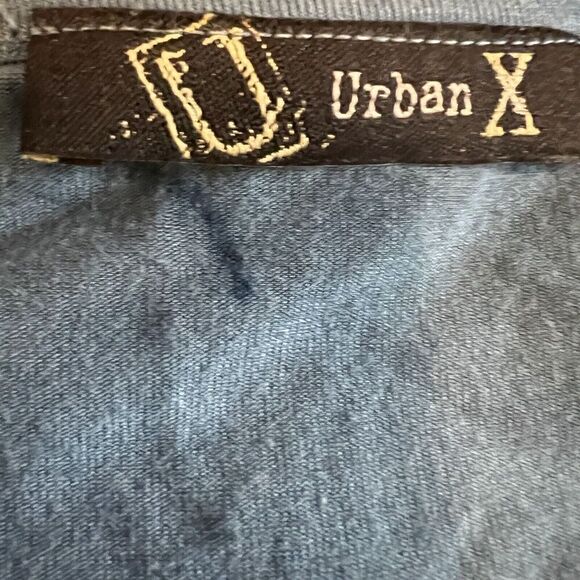 Urban X Umbre Maxi Dress With‎ Ruched Waist, Tie Dye Detail, Bottom Slit Size S - Picture 9 of 9